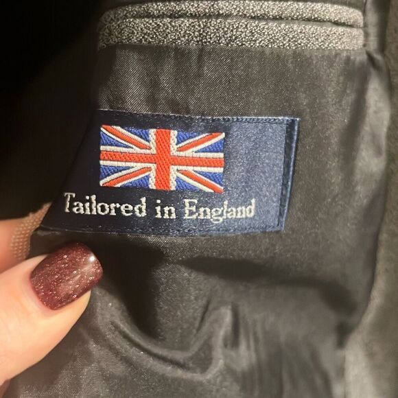 ✨Alexandre London Wool Blend Grey 48Short Blazer✨ - Picture 6 of 7